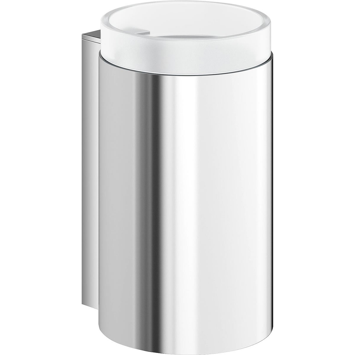 Glasbecher mit Halter Hewi System 900, chrom - 900.04.00040