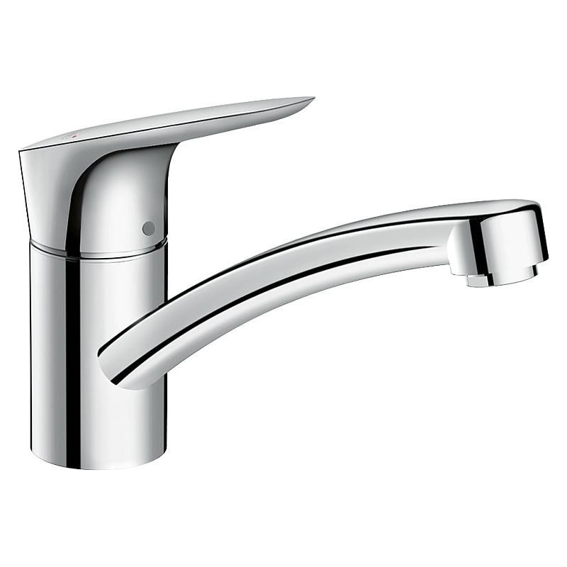 Spültischmischer Hansgrohe Logis 120, Niederdruck, Schwenkauslauf, Ausladung 202 mm, chrom - 71831000