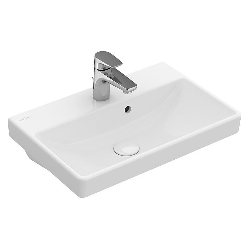 Handwaschbecken Villeroy & Boch Avento 550 x 370 x 155 mm, mit Überlauf, weiß - 4A005501