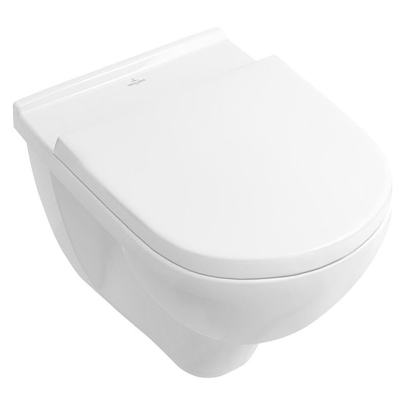 Combi-Pack Villeroy & Boch O.Novo Wand-Tiefspül-WC & WC-Sitz Softclose, weiß - 5660H101