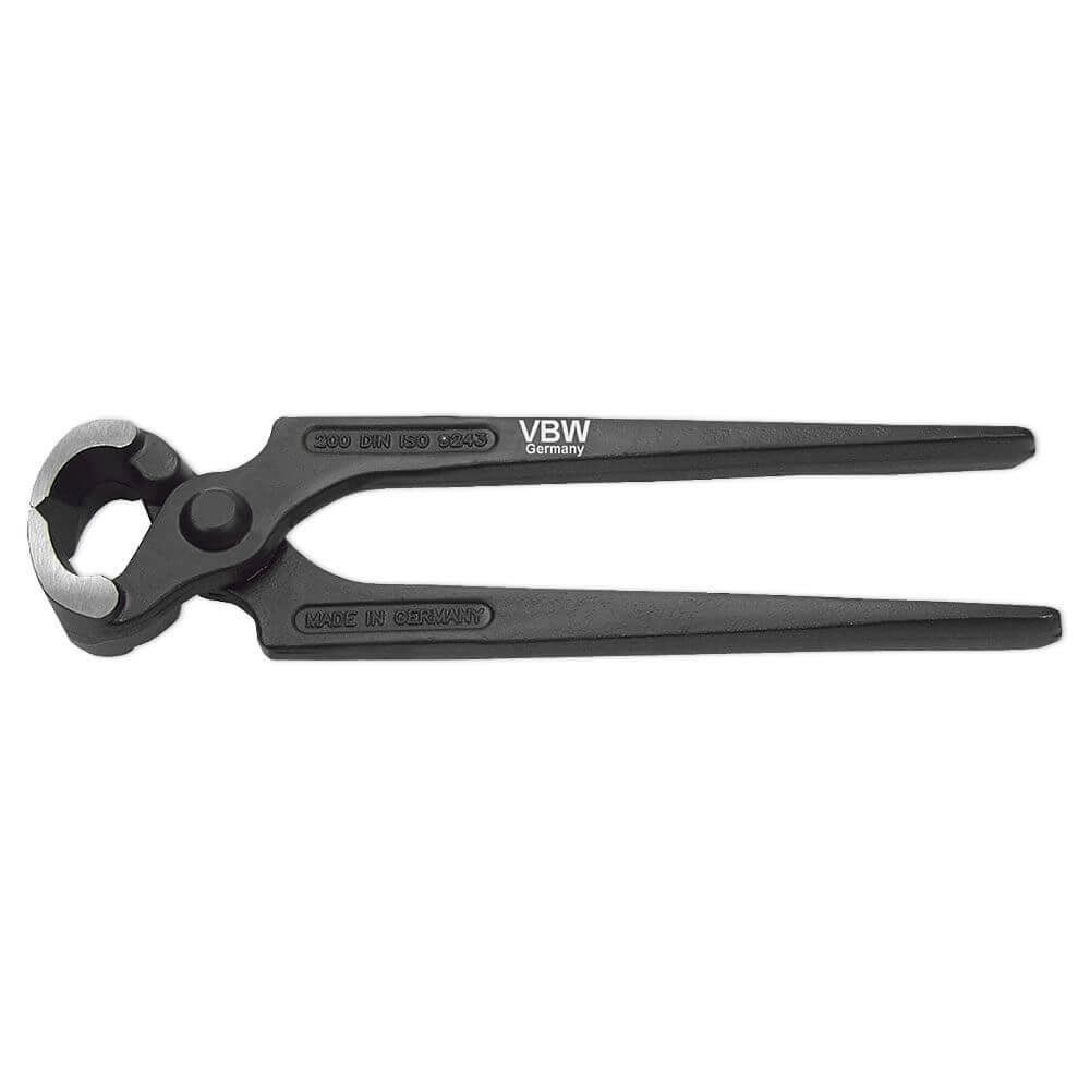 VBW Kneifzange 200mm. schwarz lackiert - polierter Kopf