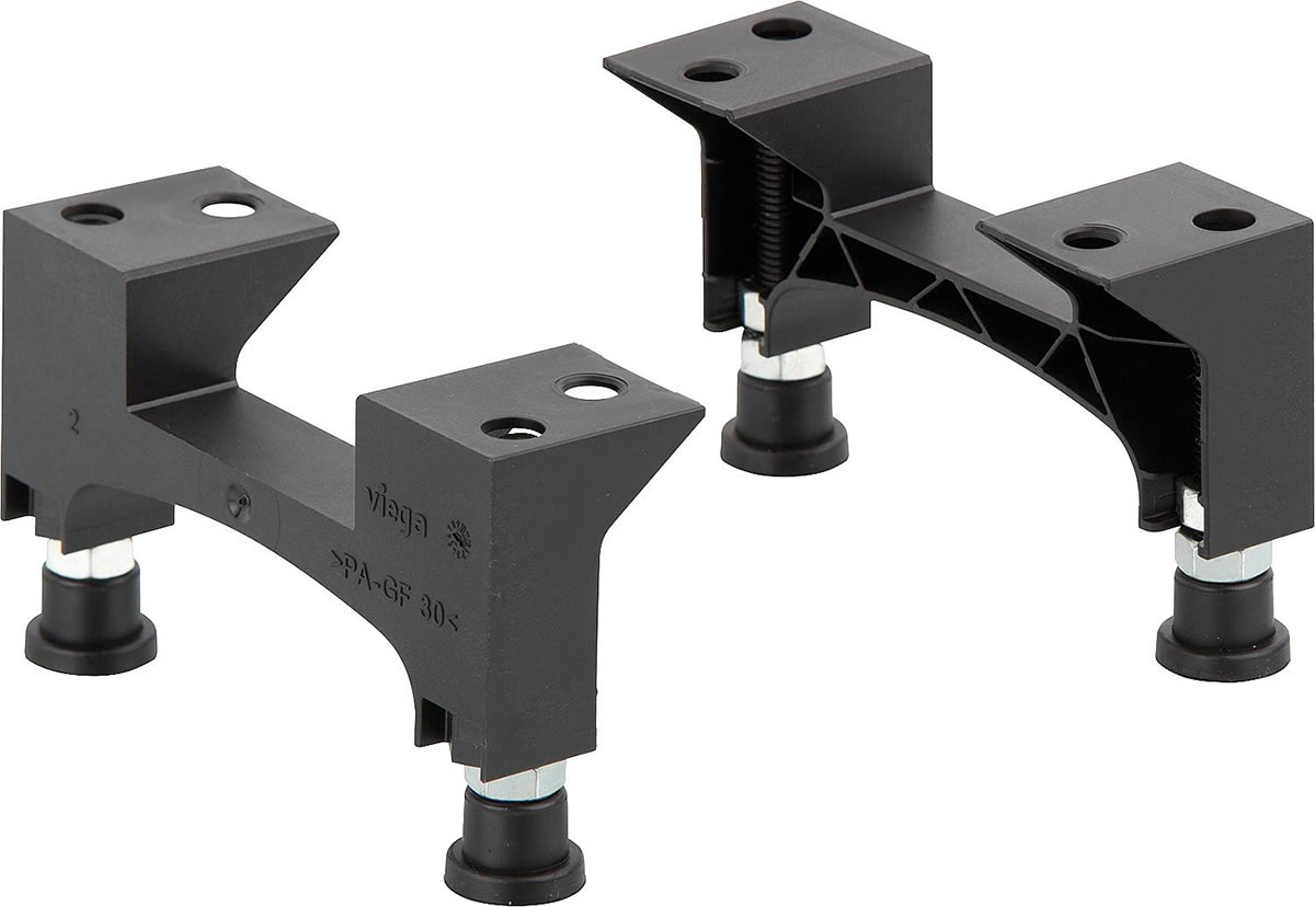 VIEGA Verstellfußset Advantix für Duschrinne, Modell 4982.91, Bauhöhe 70 - 95mm - 737 566