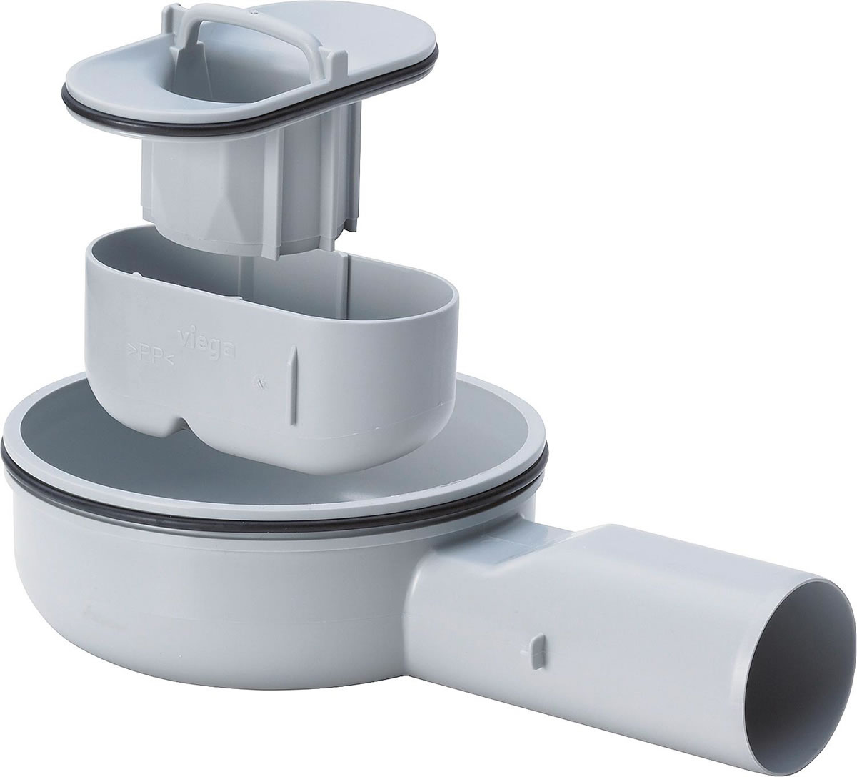 VIEGA Advantix Geruchsverschluss für Duschrinne, Modell 4982.93, Einbauhöhe ab 70 mm - 737 580