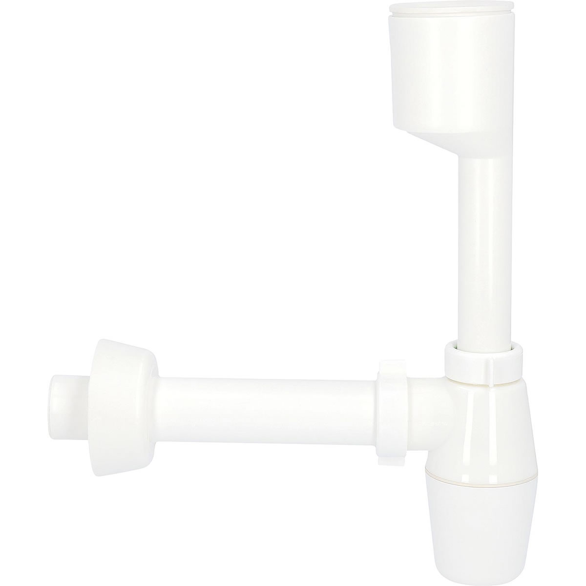Urinal-Flaschensiphon D=40 x 230 mm PP / ABS weiß