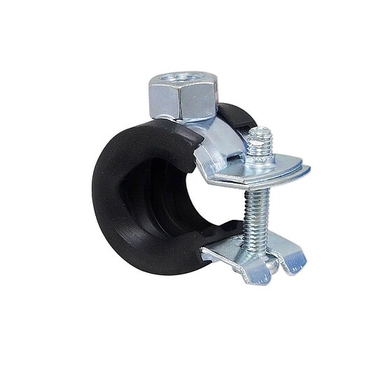 Bild 1 - Gelenk-Rohrschelle ''Praktic'' f�r Rohr 12 - 15 mm mit Kippschraube und Schallschutzeinlage