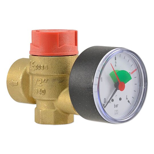 Bild 1 - AFRISO Sicherheitsventil Typ MSM 1/2'' - 3 bar - bis 120°C - Auslass 3/4'' IG - 42382