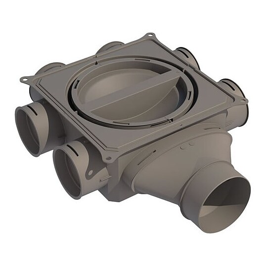 Bild 1 - Buderus VK125-1S Verteiler 1-lagig seitlicher Anschluss DN125 - 7738112658