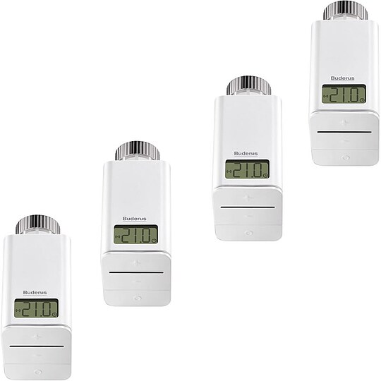 Bild 1 - Buderus Starterset 4x Heizkrper-Thermostat THK - fr Einzelraumregelung SRC plus - 7739624402