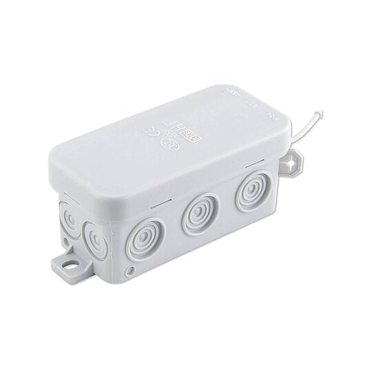 Bild 1 - Feuchtraum Mini-Kabel-Abzweigdose Aufputz 85 x 45 x 40 mm - IP54 - VDE-geprft - aus PE grau