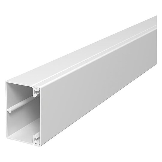 Bild 1 - OBO Wand- und Deckenkanal mit Kanaloberteil und Unterteil - Farbe lichtgrau - 2m Lnge