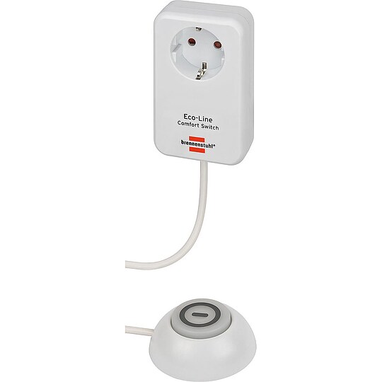 Bild 1 - Schaltbare Steckdose Eco-Line Comfort Switch Adapter - mit Fu�schalter - 1,5 m