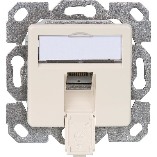 Bild 1 - Anschlussdose AMJ45 8 K Unterputz 50 Cat.6A - perlweiß
