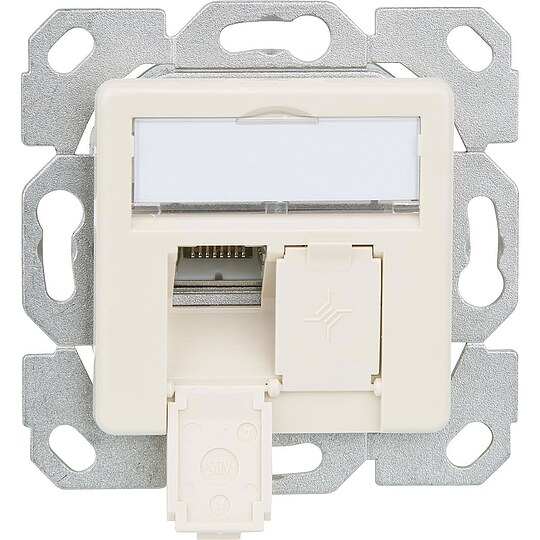 Bild 1 - Anschlussdose AMJ45 8/8 K Unterputz 50 Cat.6A - perlweiß