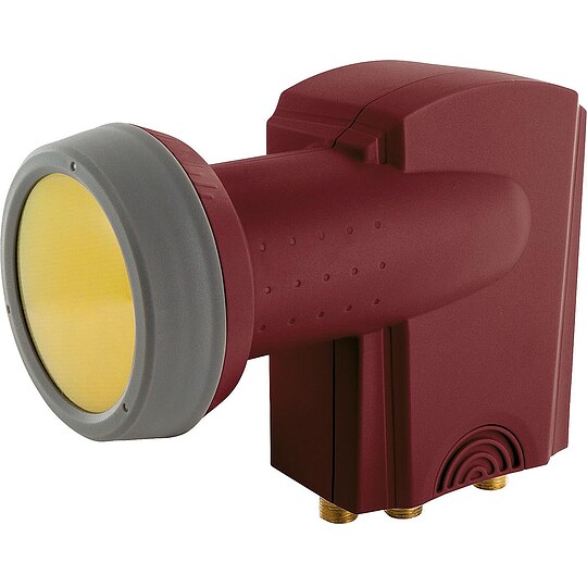 Bild 1 - Digitales Quattro-LNB rauscharmer Signalumsetzer Ziegelrot 40 mm - Sun Protect