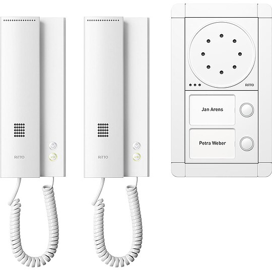 Bild 1 - Türsprechanlage Ritto Portier für zwei Wohneinheiten - weiß/weiß