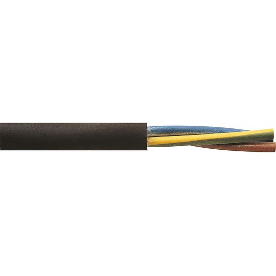 Bild 1 - Isolierte Starkstromleitung H05RR-F, 2 G x 0,75 mm� schwarz - Rolle 50 m