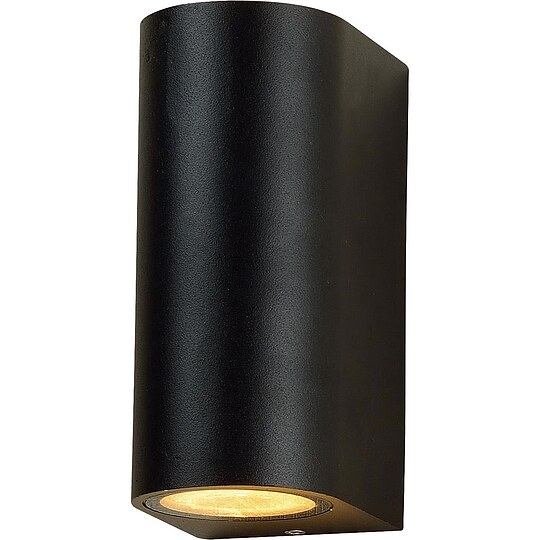 Bild 1 - LED's light LED Au�enleuchte Lichtaustritt oben/unten,rund, GU10 Sockel, schwarz matt - 92 x 150 x 68 mm