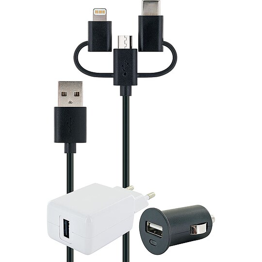 Bild 1 - 12V & 230V Ladeset, 3-in- 1