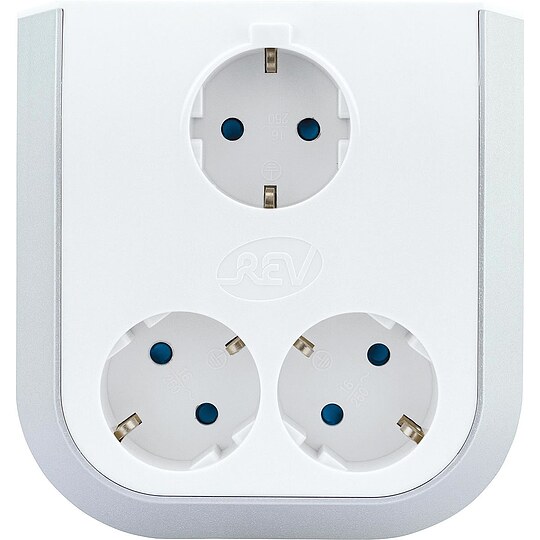 Bild 1 - 3-fach MultiPower Steckdosenerweiterung, 230V/50Hz, 16A - 133 x 127 x 63 mm