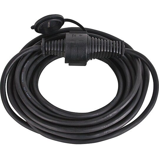 Bild 1 - Verl�ngerungsleitung Qualit�ts- Gummikabel IP44, Schwarz - 10 m