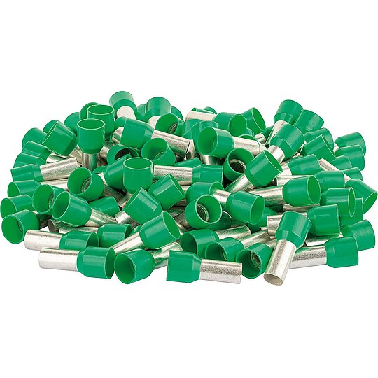 Bild 1 - Ader-Endhülse isoliert 16 mm² x 24 mm grün - 100 Stück
