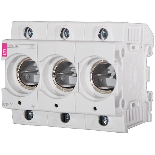 Bild 1 - ETI Neozed D02 Sicherungssockel 3-polig mit LED, PFB D02 3p LED, REG