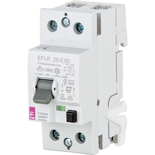 Bild 1 - FI-Schalter EFI-R, 2-polig, 25A, 30 mA, 10kA, Typ A, unverzgert