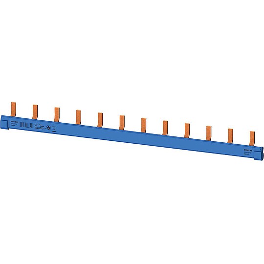 Bild 1 - Stiftsammelschiene, 10 mm² Neutralleiter für 12x LS 1/N Siemens 5ST3687-0 (12TE)