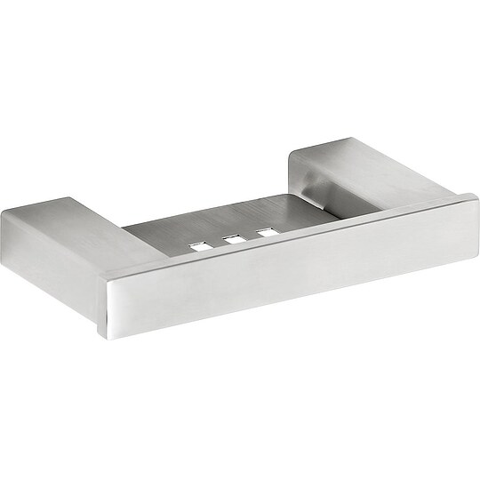 Bild 1 - Seifenschale Erva mit Wandhalter, Edelstahl gebürstet - 93 114 90