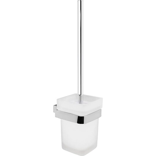 Bild 1 - WC Bürstengarnitur Eivor mit Wandhalter, Zink verchromt - 93 135 56