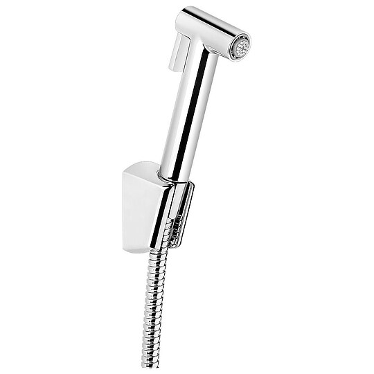 Bild 1 - Intim Hygiene-Dusch-Set Ettalia mit Handbrause, Brauseschlauch und Brausehalter, chrom - 93 191 45