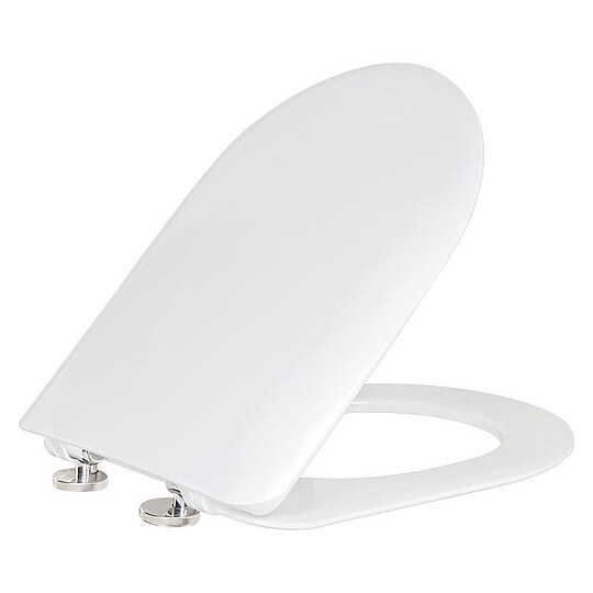 Bild 1 - WC-Sitz Laniara aus Duroplast, Edelstahlscharniere, weiß - 93 236 44