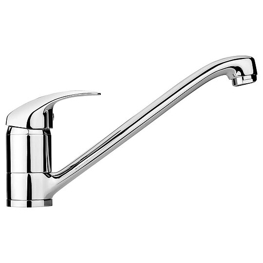 Bild 1 - Sp�ltischmischer RUMBA mit schwenkbarem Auslauf - chrom