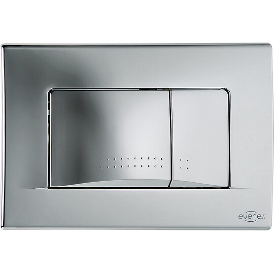 Bild 1 - Evenes Bet�tigungsplatte Ecko chrom gl�nzend, 2-Mengen-Sp�lung, passend zu UP-Sp�lkasten 189 - 93 962 67