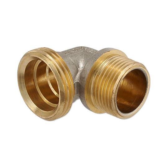 Bild 1 - Messing Winkel fr Klemmringverschraubung 3/4'' Eurokonus - 1/2'' AG