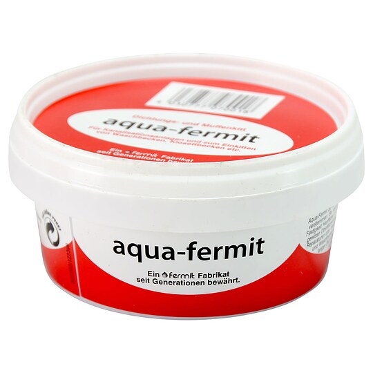Bild 1 - AQUA-FERMIT rot - Dichtungsmasse - leicht knetbar - starke Klebekraft - 250 g Dose
