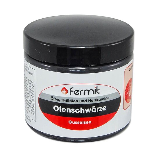 Bild 1 - FERMIT Ofenschwrze / Pflegemittel fr gueiserne Teile - Dose 220 ml