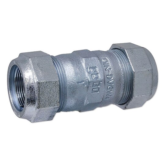 Bild 1 - GEBO-Temperguss-Klemmverbinder f�r Stahlrohre - Kupplung 26,9 mm x 26,9 mm (3/4'') - 01.150.02.02