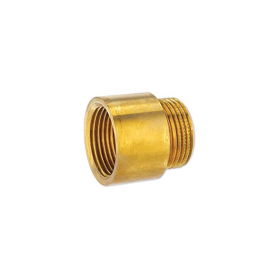 Bild 1 - Messing Gewindefitting-Hahnverlngerung 1/2'' x 20 mm
