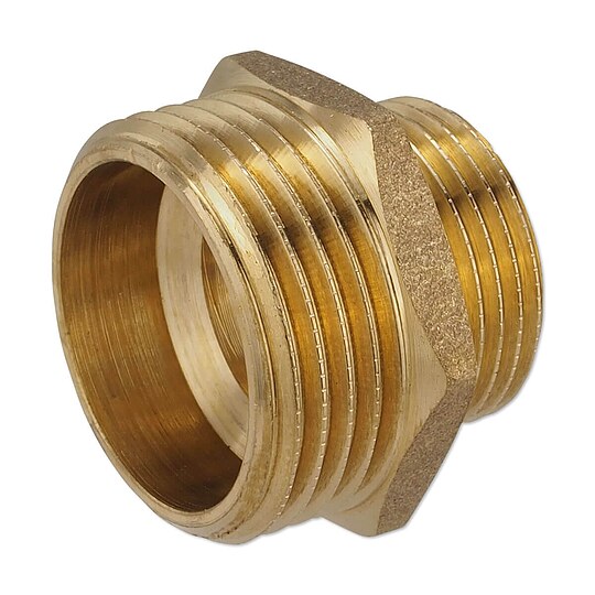 Bild 1 - Messing Gewindefitting-Reduziernippel 1/2'' AG x 3/8'' AG