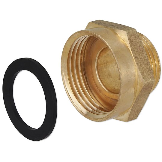 Bild 1 - Messing Gewindefitting-Reduzierung 1 1/4'' IG x 1'' AG