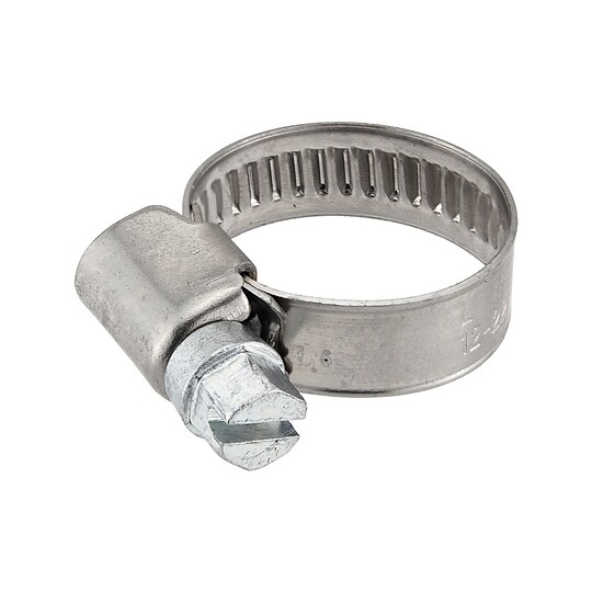 Bild 1 - Schlauchschelle aus Edelstahl (V4A) - Spannbereich 12 - 22 mm - Breite 9 mm
