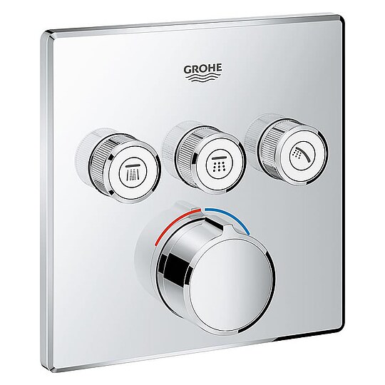 Bild 1 - Unterputz-Mischer Grohe SmartControl mit 3 Absperrventilen, chrom - 29149000