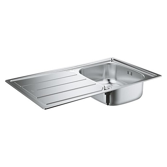 Bild 1 - Edelstahlsple Grohe K200 mit 1 Becken 860 x 500 mm reversibel - 31552SD1