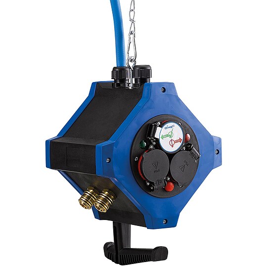 Bild 1 - Energie-/Druckluft- H�ngeverteiler 6x230 V/16 2xDruckluft