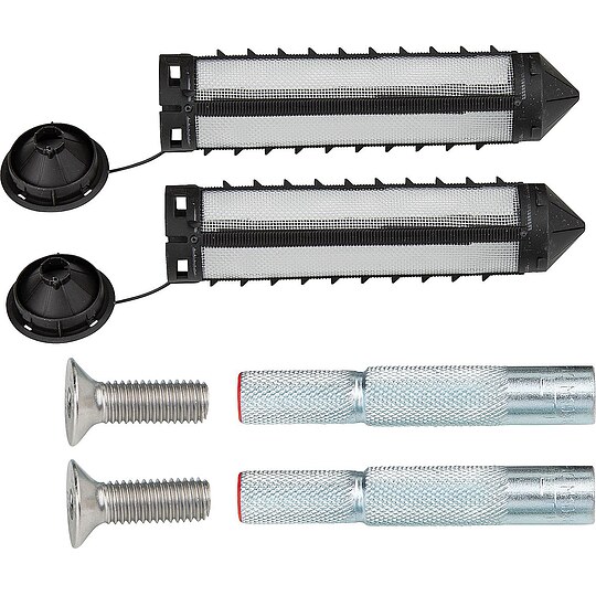 Bild 1 - Hewi Befestigung für Stützklappgriffe / Klappsitze an Wänden aus Porenbeton - BM11.2