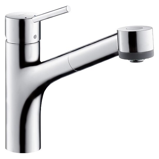 Bild 1 - Spültischmischer Hansgrohe Talis-S herausziehbare Geschirrbrause, Ausladung 220 mm, chrom - 32841000