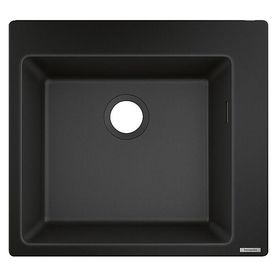 Bild 1 - Einbausp�le Hansgrohe 450 S510-F450 Becken 450 x 400 mm, graphitschwarz - 43312170