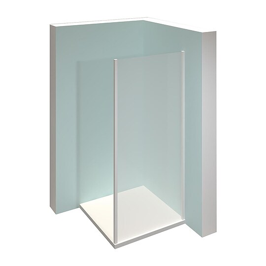 Bild 1 - Seitenwand H�ppe Alpha 2 Profil silber matt, Glas 4 mm, 725-750 mm - A20502087321