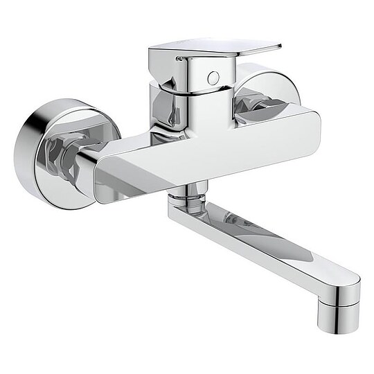 Bild 1 - Wand-Spültischmischer Ideal Standard Ceraplan, Ausladung 198 mm, chrom - BD341AA